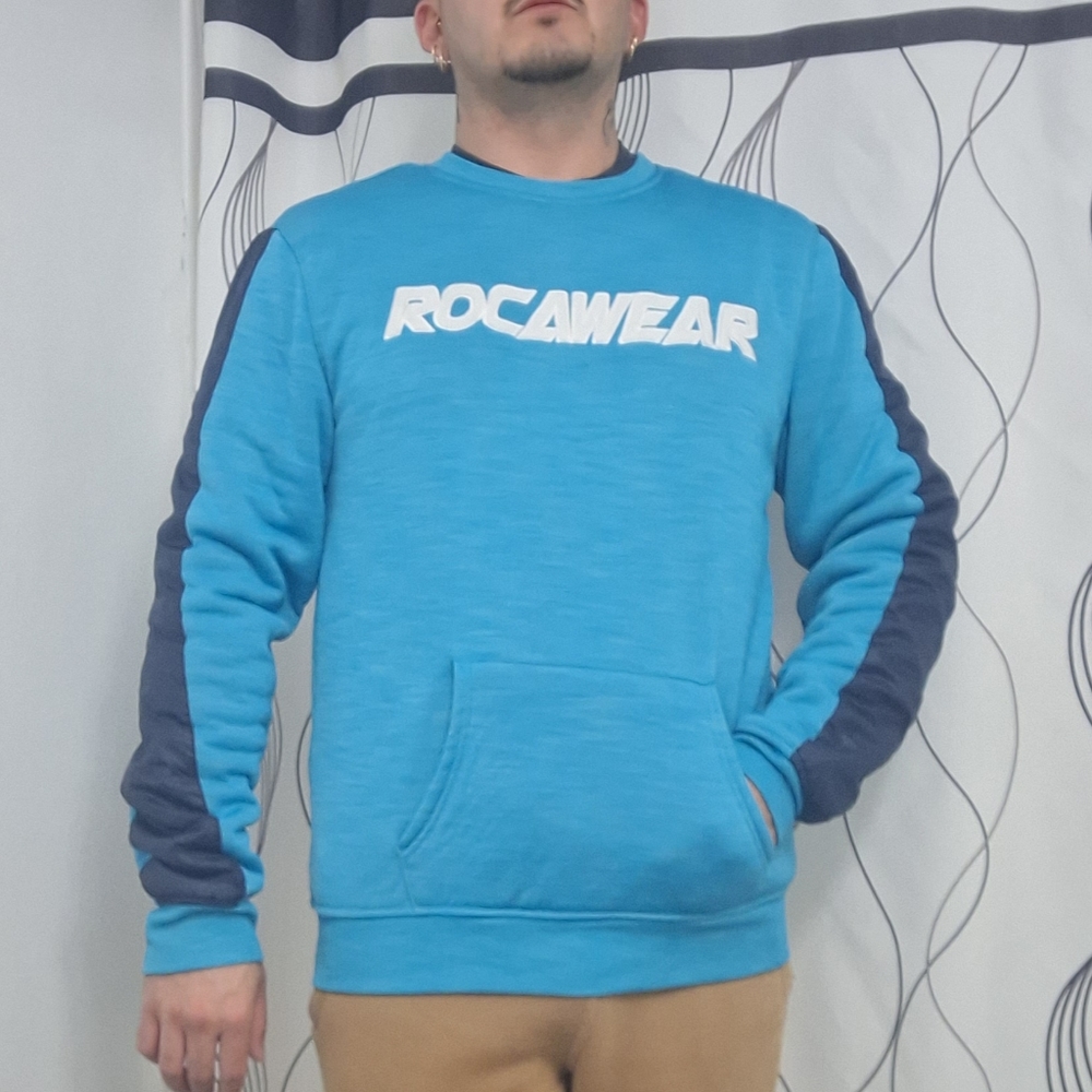 Vintage Rocawear Sherpa Lined Pullover Y2K Sweater